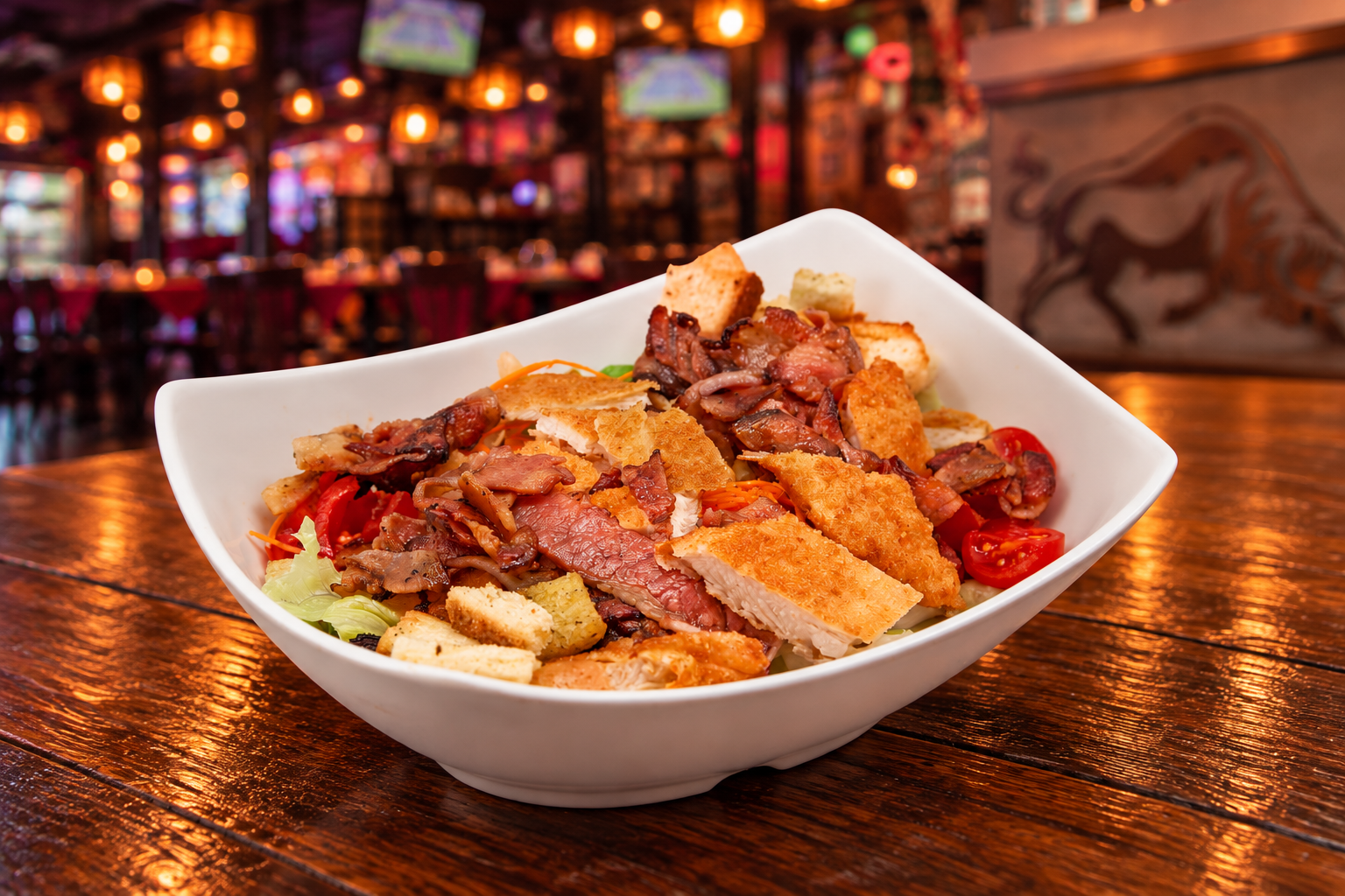 Crispy Chicken Salad del Crazy Bull